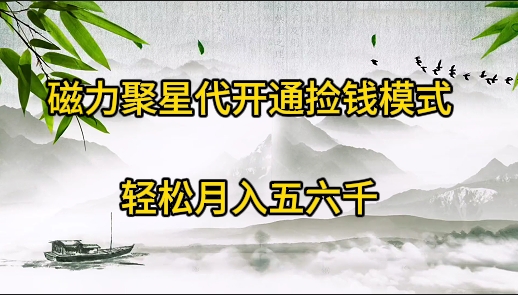 磁力聚星代开通捡钱模式，轻松月入五六千 网赚 第1张