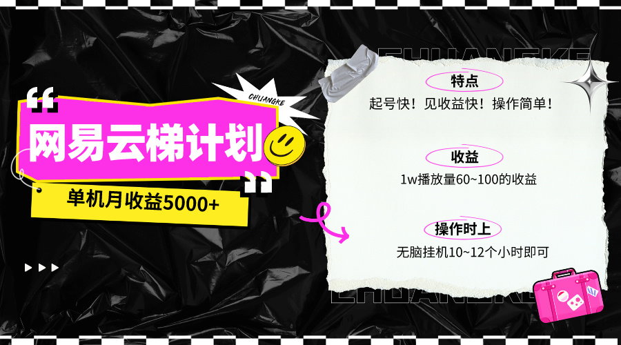 最新网易云梯计划网页版，单机月收益5000+！可放大操作 网赚 第1张