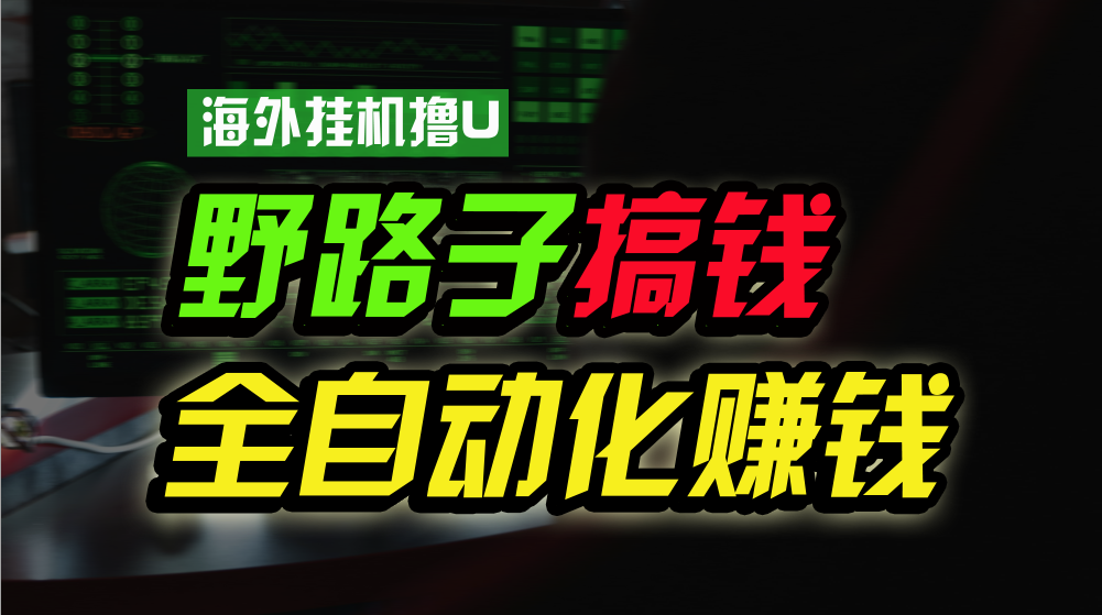 海外挂机撸U新平台，日赚8-15美元，全程无人值守，可批量放大，工作室内… 网赚 第1张