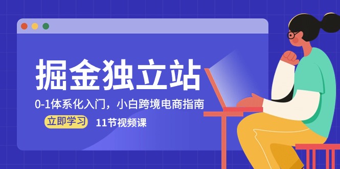 掘金 独立站，0-1体系化入门，小白跨境电商指南（11节视频课） 网赚 第1张