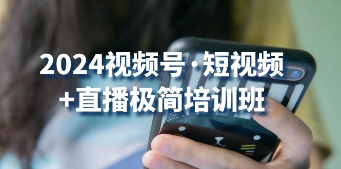 2024视频号·短视频+直播极简培训班：抓住视频号风口，流量红利 网赚 第1张