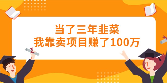 当了三年韭菜我靠卖项目赚了100万 网赚 第1张