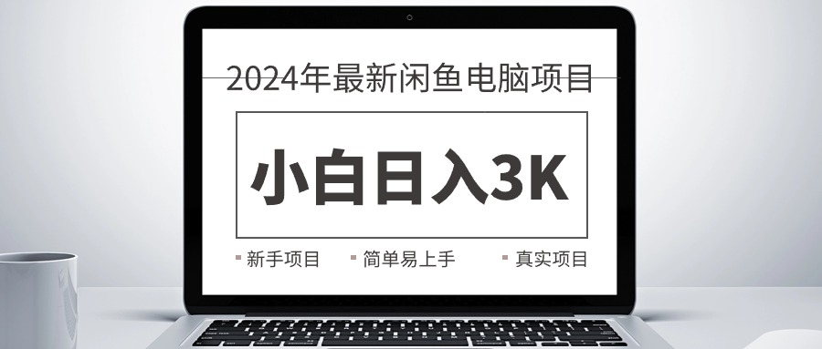 2024最新闲鱼卖电脑项目，新手小白日入3K+，最真实的项目教学 网赚 第1张