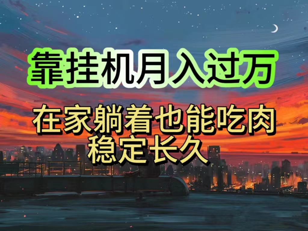 挂机项目日入1000+，躺着也能吃肉，适合宝爸宝妈学生党工作室，电脑手… 网赚 第1张