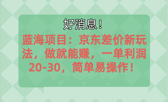 越早知道越能赚到钱的蓝海项目：京东大平台操作，一单利润20-30，简单… 网赚 第1张