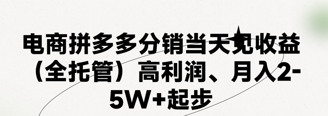 最新拼多多模式日入4K+两天销量过百单，无学费、 老运营代操作、小白福… 网赚 第1张