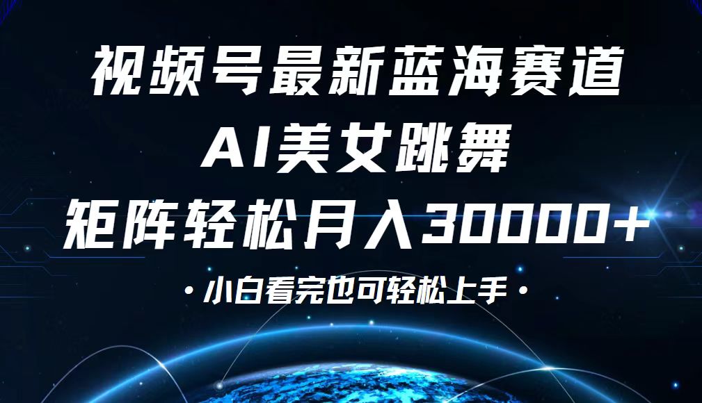 视频号最新蓝海赛道，小白也能轻松月入30000+ 网赚 第1张