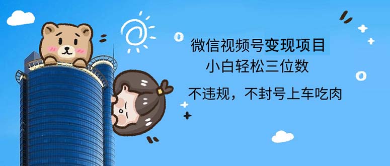 2024最新微信视频号，0撸项目，自己玩，小白轻松日入三位数 网赚 第1张