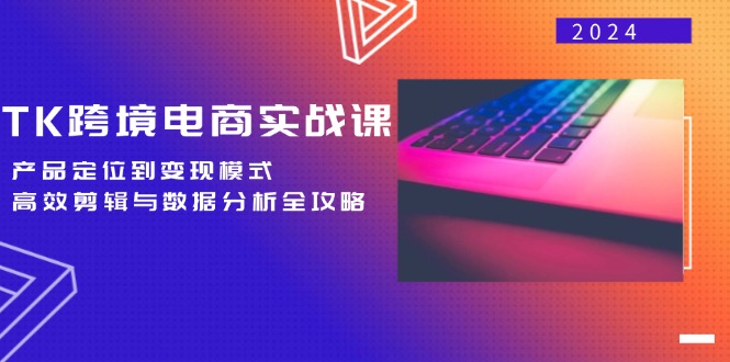 TK跨境电商实战课：产品定位到变现模式，高效剪辑与数据分析全攻略 网赚 第1张