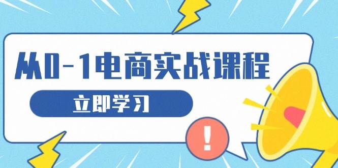 从零做电商实战课程，教你如何获取访客、选品布局，搭建基础运营团队 –